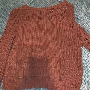 Burnt orange sweater